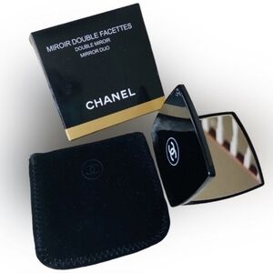 Chanel Mirror Duo Compact Double Miroir Facettes Makeup Black BRAND NEW in box